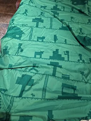 MINECRAFT Twin Bedding Bottom Sheet & Pillowcase ~2 Pieces Only Kids Teens Child • $12