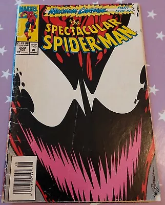 Spectacular Spider-Man #203 MAXIMUM CARNAGE PART 13 Of 14 Marvel Comic • £5.50
