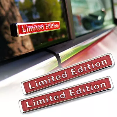 2x 3D Metal LIMITED EDITION Logo Car Emblem Badge Sticker Decal Car Accessories • $11.60