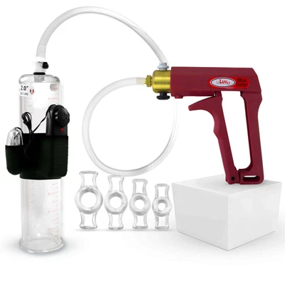 $109.99 • Buy Vibrating Penis Pump LeLuv MAXI 9 Inch 12 Inch Length Cylinder With 4 C. Rings