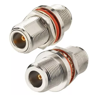 3-Pack N Type Female To Female Bulkhead Sealed Mount Coaxial Connector Adapter • $12.07