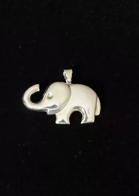 .925 Sterling Silver - Small Lucky Elephant Pendant / Charm - 3 Grams • $12