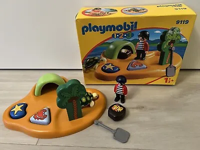 Playmobil 9119 Pirate Island 123 - Complete With Box And Leaflet • £7.99