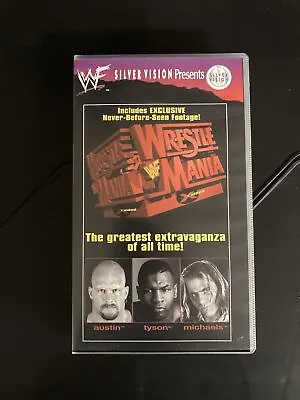 *RARE* WWF WrestleMania 14 VHS (1998) Stone Cold Steve Austin Mike Tyson HBK • $12.44