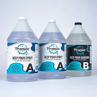 Promise Epoxy - 3 Gallon Kit Of Deep Pour Pourable Plastic Up To 2  Thick • $235.99