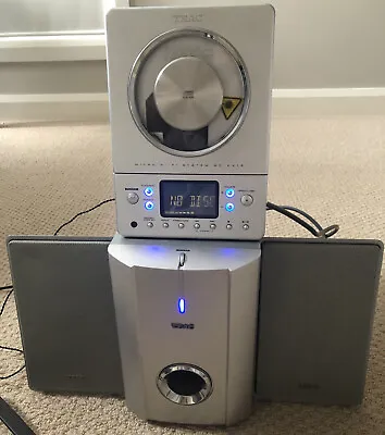 TEAC Micro Hi-Fi System MC-DX15 CD AUX Tuner Speakers & Subwoofer Partly Working • $50