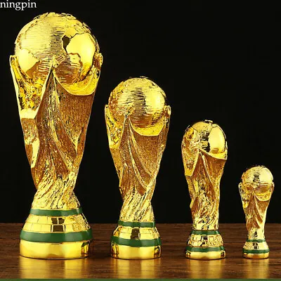 $22.51 • Buy FIFA World Cup Qatar 2022 Soccer Trophy Resin Golden Football Champion Award Cup