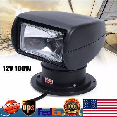 DC 12V 100W Boat Remote Control Spotlight Truck Car Marine Remote Searchlight US • $78.96