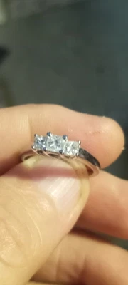 £437.76 • Buy 14k White Gold .75 Ct Diamond Ring F G Color Si 1  Size 7.75