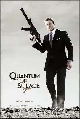 QUANTUM OF SOLACE - 2008 - Original 27x40 ADVANCE B Movie Poster - JAMES BOND • $39.99