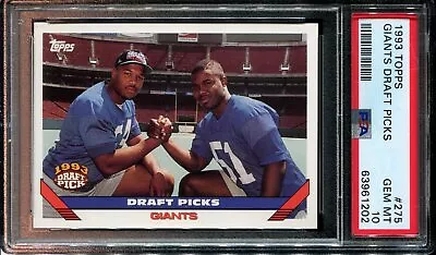 1993 Topps #275 Michael Strahan Rc Giants Hof Psa 10 • $51.32