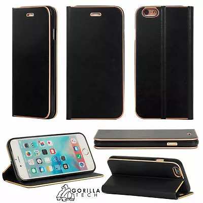 For IPhone XS Max XS 8 Flip Card Slot Kickstand Ultra Slim Wallet Leather Case • £2.99