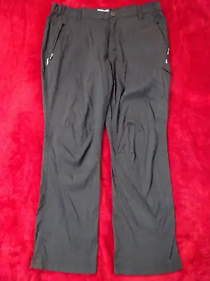 Craghoppers Men’s Pro Active Stretch Trousers. Size 38S. Black. • £16.99