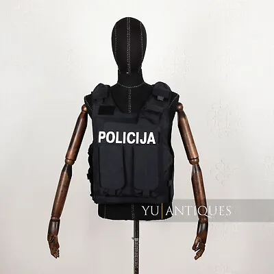 Body Armor Police Protective Vest & Mag Pouch With Two Mile Dragic MD Plates  • $290