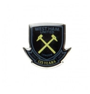 £3.99 • Buy West Ham United 125 Years Black/Gold Crest Pin Badge