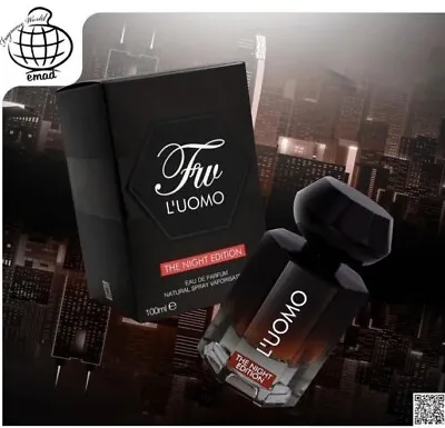 L’uomo Night Edition EDP Perfume By Fragrance World 100ML🥇Famous Fragrance🥇 • £24.90