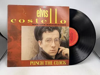 Elvis Costello And The Attractions - Punch The Clock 1983 PRESS VINYL LP RECORD • $24.55