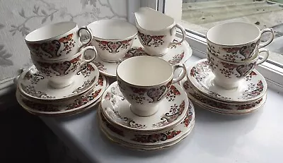 VTG Colclough China Part Tea Set  Royale Large Plate 5 Trios & Spares Jug Bowl • £79.99