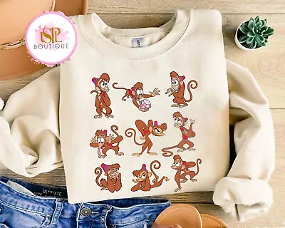 Disney Cute Abu Pose Emotions Aladdin Shirt Unisex Adult Kid Shirt 320111074 • $19.99