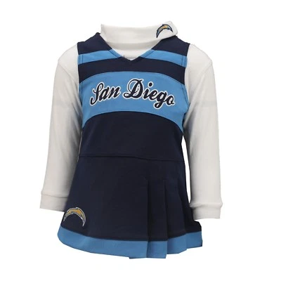 $11.01 • Buy San Diego Chargers NFL Baby Infant Toddler Girls Size 2-Piece Cheerleader Outfit