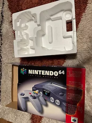 Nintendo 64 Console Fun Machine (Box Only) 1997 With Styrofoam Inserts • $2.25