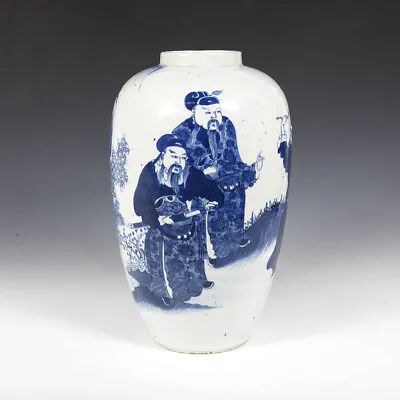 Chinese Blue And White Meiping Prunus Vase Porcelain Kangxi Mark Pottery China • $2495