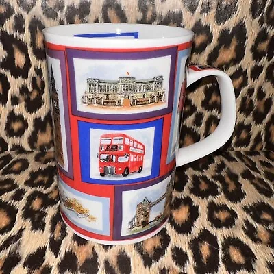 Vintage Dunoon Ceramics Fine Bone China Mug London Big Ben Red Bus • £17.99