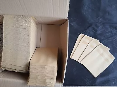 100 Small Brown Envelopes 80 Gsm For Wages Coins Beads  Seeds Dinner Money • £4.95