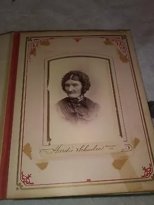 Vintage 1880 Photo Album With Photos & Tintypes • $97