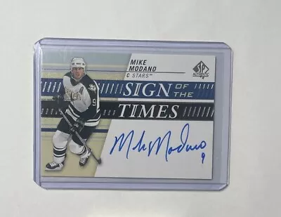 2019-20 SP Authentic Sign Of The Times Mike Modano #ST-MO Auto HOF STARS🔥 • $79.99