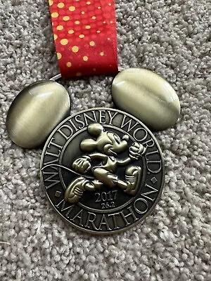 Walt Disney World Full 26.2 Marathon 2017 RunDisney Medal Genuine Mickey Mouse • $29.99