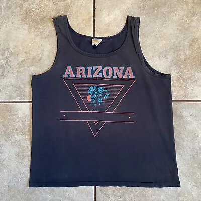 University Of Arizona Men’s Tank Top Size Large Hazelwood Made In USA Vintage • $9.99