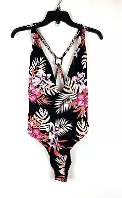 Volcom Women’s Floral V Neck One Piece Swimsuit Size XL • $54