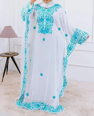 Sale New Moroccan Dubai Kaftans Farasha Abaya Fancy Long Gown Plus Size Dresses • $96.71