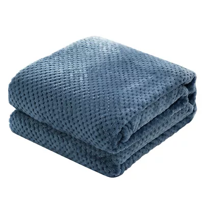 Warm Throw Blanket Luxuy Fleece Faux Fur Mink 300GSM F/ Home Sofa Bed Twin/Queen • $6.69