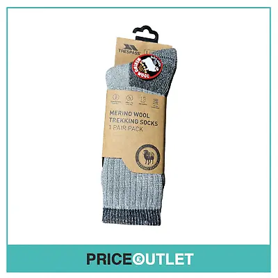 Trespass Merino Wool Trekking Socks - BRAND NEW IN PACKAGING • £12.99