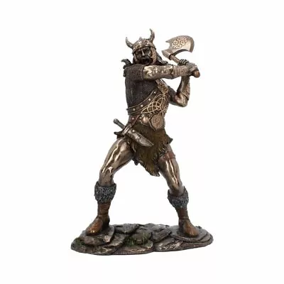 Berserker Viking Warrior Figurine Statue With Axe Nemesis H4020 28cm NEW BOXED • £64.75