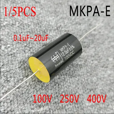 For 0.1uF~20uF Metallized Polypropylene Film Capacitor Black MKP Audio Capacitor • $2.95