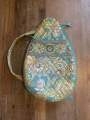 Vera Bradley Sling Tennis Racquet Backpack  Carrier Peacock Pattern • $30