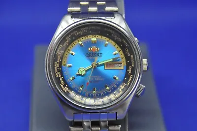 Vtg ORIENT 5bar 469EE6-71 CA  Automatic WD World Diver Timer  1990-s Serviced • $150