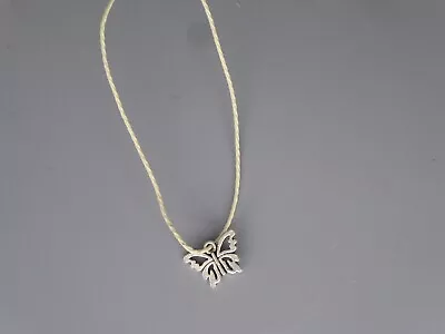 Butterfly Ballet Corded Necklace - Handcrafted Wings Of Freedom B2 • $6.23