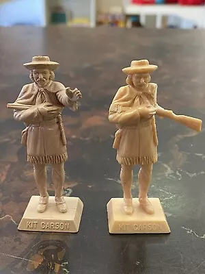 Marx Famous Americans (2) Flawed Kit Carson Mini Plastic Statues • $9.95