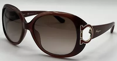 Pair Of Women’s Salvatore Ferragamo Rust-Tone Sunglasses (SF668S) • $35