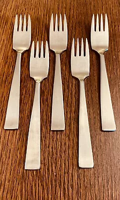 Sola Holland Cora Satin Stainless 5- Salad Forks 6 1/4  • $40