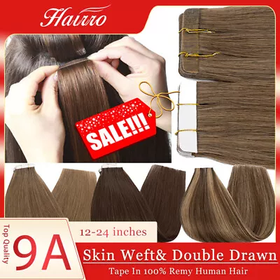 9A Top Quality Tape In Human Hair Extensions 100% Real Remy Hair Seamless Wefts • $13.07