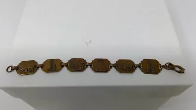 Vintage Native American Navajo Indian Copper Bracelet - Buffalo TeePee • $19.99