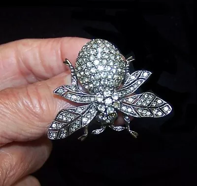 CINER 100th Anniversary Commemorative Diamante Pave Crystal Bee Pin • $145