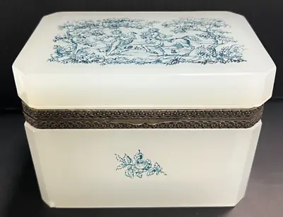 Cenedese Murano Opaline Jewelry Box With Centaur • $325
