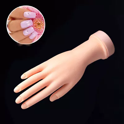 Manicure Model Realistic Looking Soft PVC Rubber Nails Practice Hand Manicure Ao • $10.97