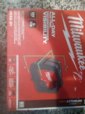 Milwaukee 3522-21 USB Rechargeable Green Cross Line & Plumb Points Laser • $229.99